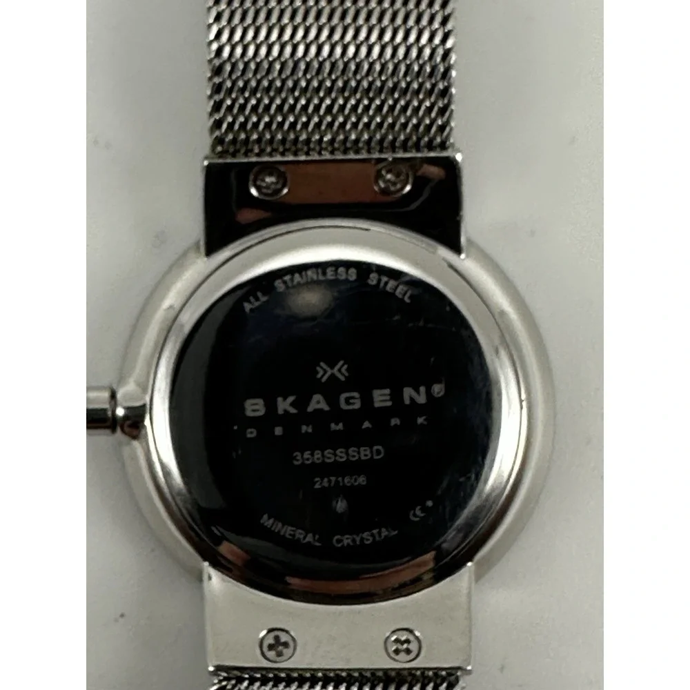 Skagen 358SSSBD New‎ Battery Ladies Watch 26MM 7.5